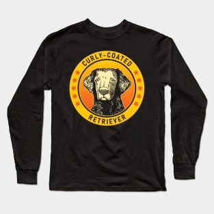 Curly-Coated Retriever Dog Portrait Long Sleeve T-Shirt